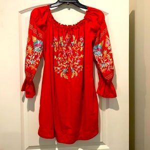 Free People small dress.  Orange/coral